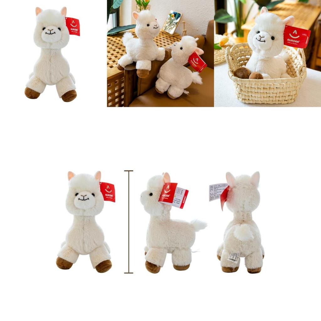 Cute And Adorable Plush Alpaca Toy Perfect Birthday Gift For Girls With Long Fur And Soft Pp Cotton Filling 30cm/0.16kg White