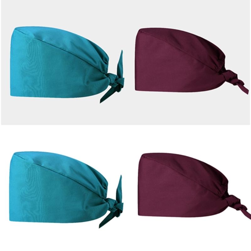 Comfortable Surgeon Hat for Hospital Staff Reusable Unisex Scrub Hat for Nurse Doctors Medicals Care Round Scrub Hat