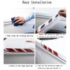 6Pcs Car Reflective Stickers 3D Car Styling Carbon Fiber Reflective Strips Night Safety Warning Reflector Tape Auto Accesorios