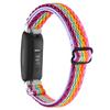 For Fitbit Inspire 3 Wave Shape Woven Nylon Smart Watch Band Replacement Wrist Strap