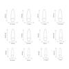 Black Red Gradients Resin Nail Extension Long Lasting Safe Material Waterproof False Nails for Women Nail Art Decoration