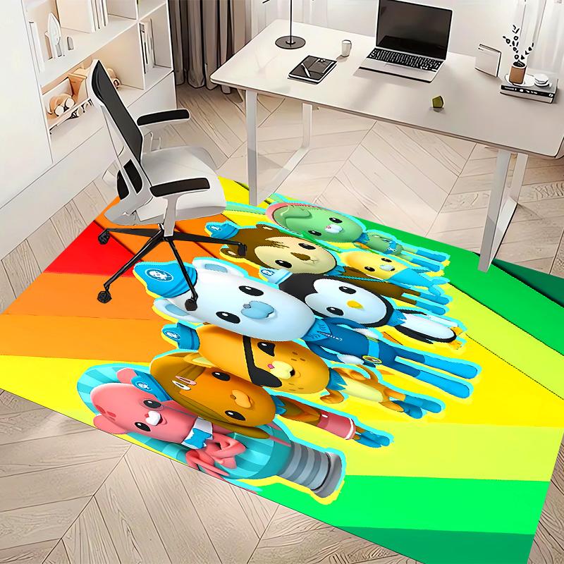 The Octonauts2 Printed Absorbent Washable Carpet, Non-Slip Bathroom Mats, Kitchen Rugs, Yoga Mat,Living Room Entrance, Camping Picnic Rugs