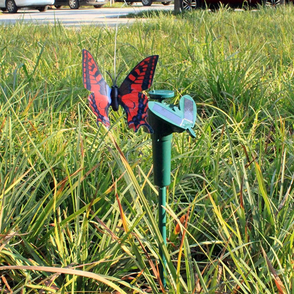 Solar Flying Humming Bird Indoor Outdoor Dancing Fluttering Butterflies Waterproof Creative Craft Atmosphere for Home Walkways