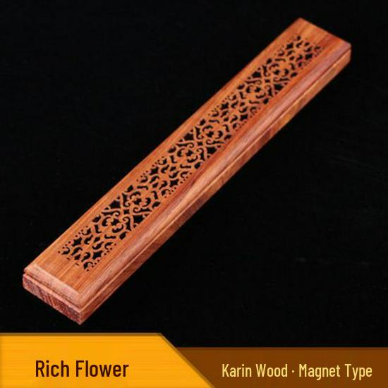 Vietnamese Rosewood Incense Burner - Hollow Red Wood Agarwood Incense Stick Holder and Ceremony Gift