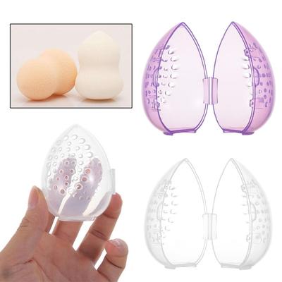Sponge Egg Makeup Puff Transparent Drying Box Portable Small Storage Shell Beauty Blender