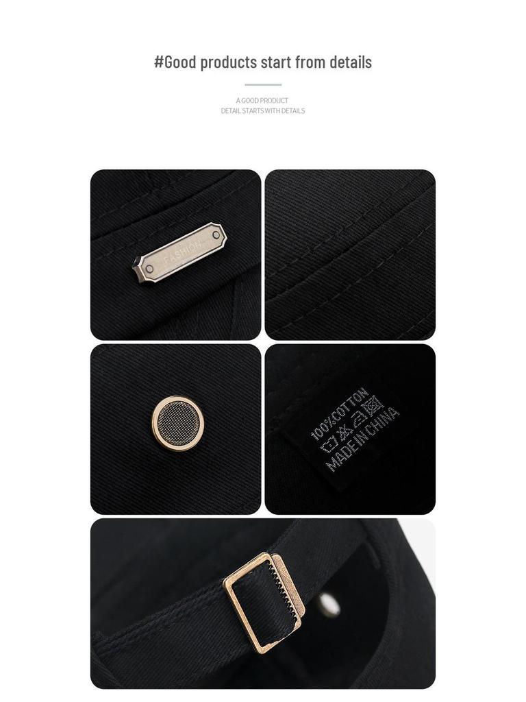 Zhen Yueqi Men's Korean Style Casual Sunshade Flat Top Cotton Hat