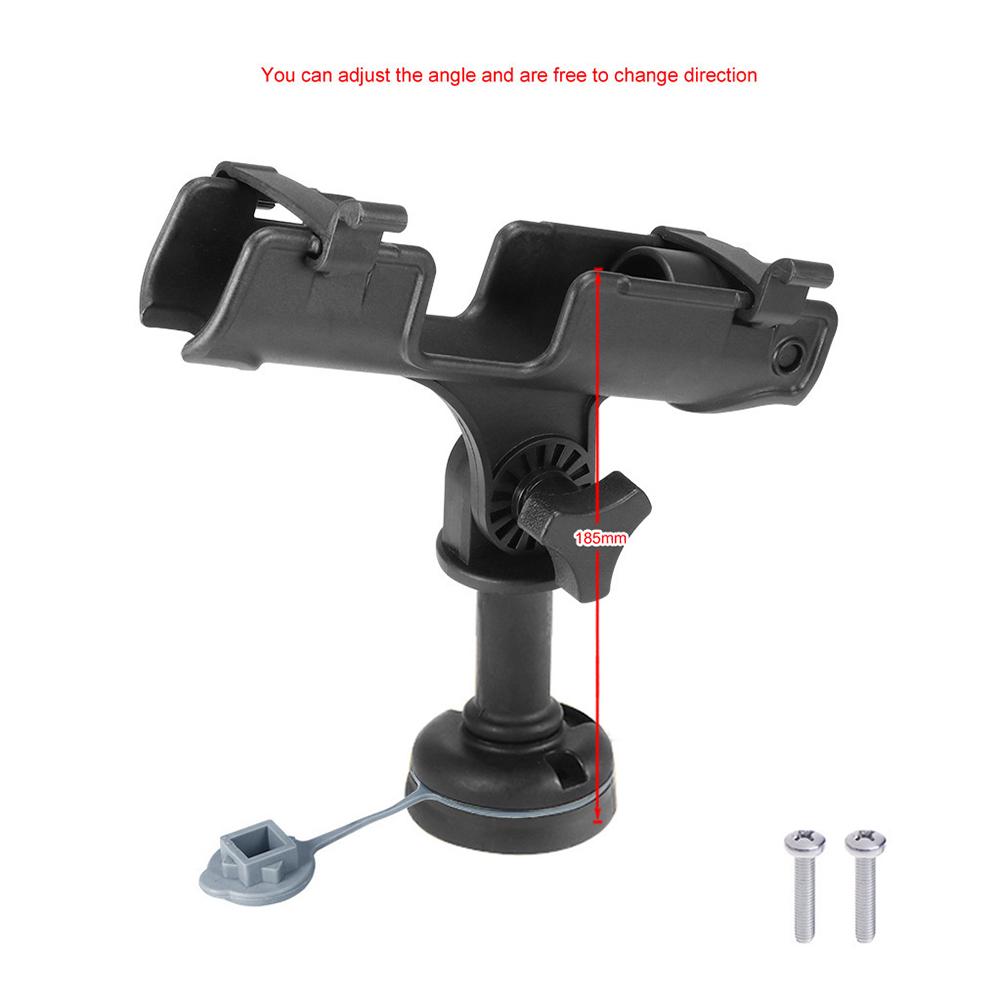 Rowing Boats Kayak Fishing Rod Holder 360 Degrees Swivel Fishing Pole Fixed Stand Rack Nylon Fishing Support Rod Holder Bracket
