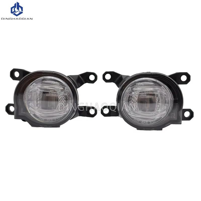 Car LED Front Bumper Fog Light For Toyota Yaris Ativ 2022 2023 Fog Lamp Cover Wire Harness Grille Foglights Frame