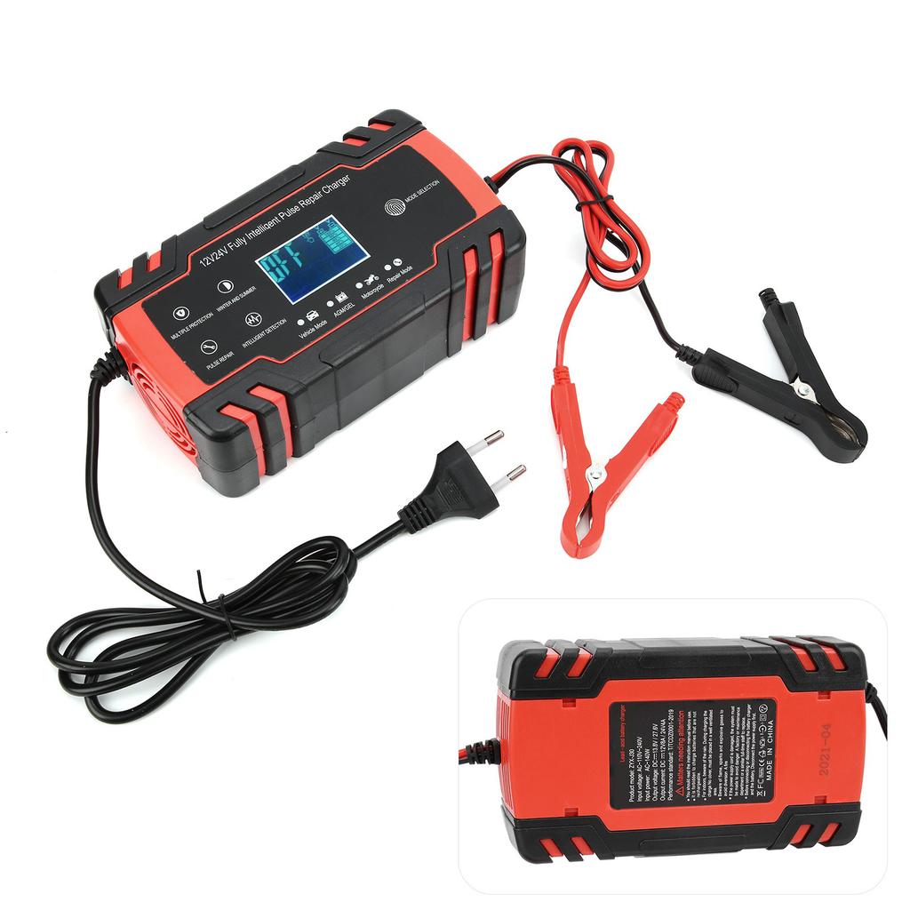 12V24V 2?150Ah Battery Charger Repair Smart Automatic Charging for Car Motorcycle