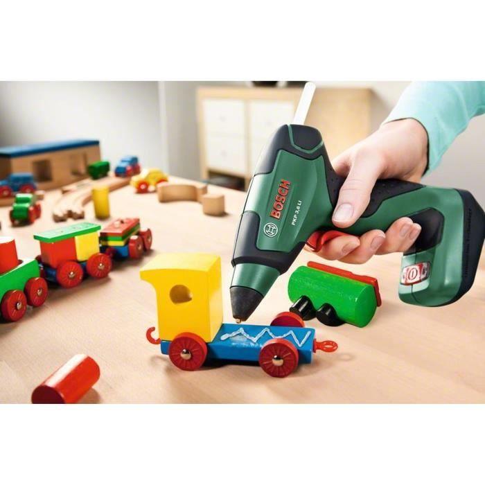 Pistolet à colle sans fil Bosch - PKP 3,6 LI - Batterie Bosch Power for ALL 18V - Temps de chauffe 15s