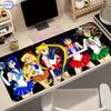 Kawaii Mouse Pads Office Computer Desk Mat Ssailor Moons Large Gamer Keyboard Pad Foldable Portable Anti Skid Gaming Mousepads