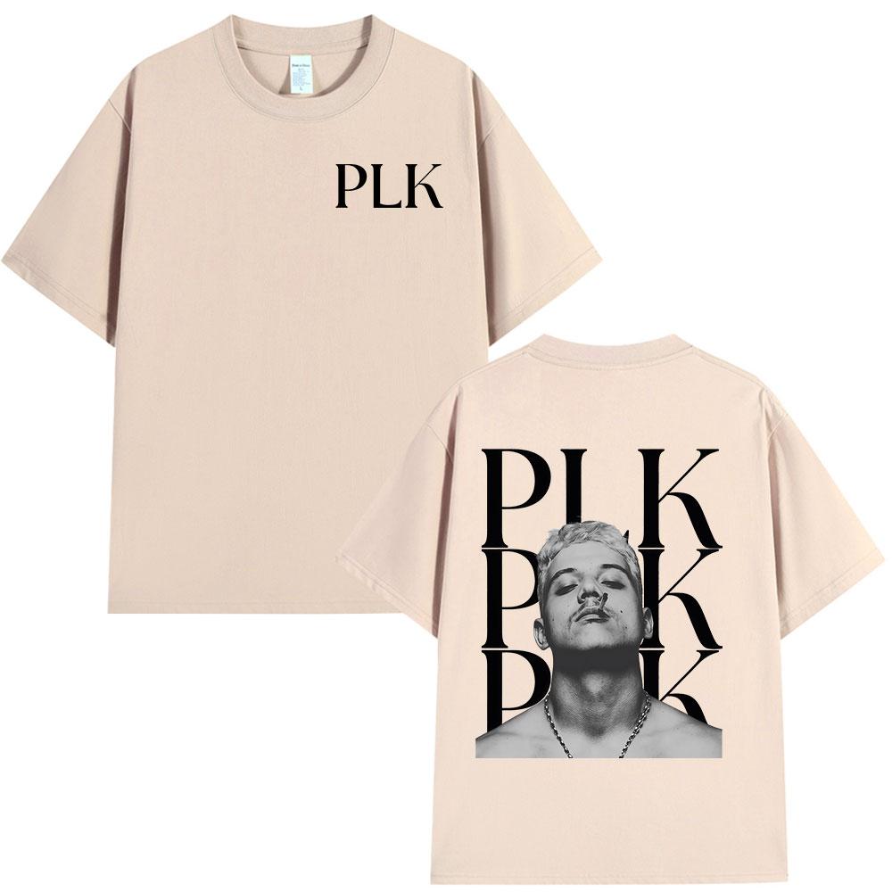 Rapper PLK Face Graphic Tshirt Unisex Women Clothing Fashion Hip Hop Music Tshirts Casual Cotton Short Sleeves T Shirt Streetwear