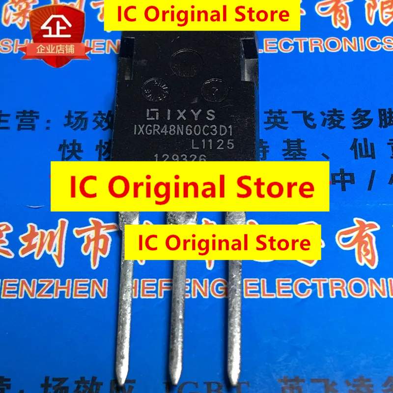 

5pcs-IXGR48N60C3D1 New And Original TO-247 600V 56A 48N60 Into The Triode MOS Field Effect Tube The Transistor To247 GR48N60C3 білий