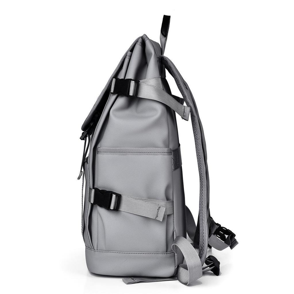 High-Capacity Reflective Casual Backpack with Multifunctional Design