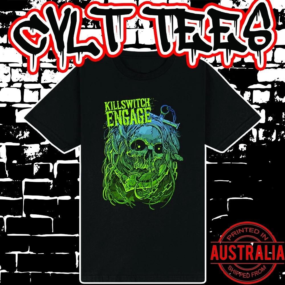 Men s and Women s T-shirts Killswitch Engage Band Shirt ~ Premium Black Gildan Cotton Tee XXXXL