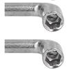 5Pcs Metric L Shaped Angled Hex Socket Wrench, 7mm L-Type Elbow Wrench Set Double-Head Elbow Hex Wrench for Mechanic Repair Tool