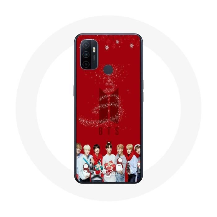 Case for Oppo A53 BTS Bangtan Boys Red Background Christmas Gift 2023