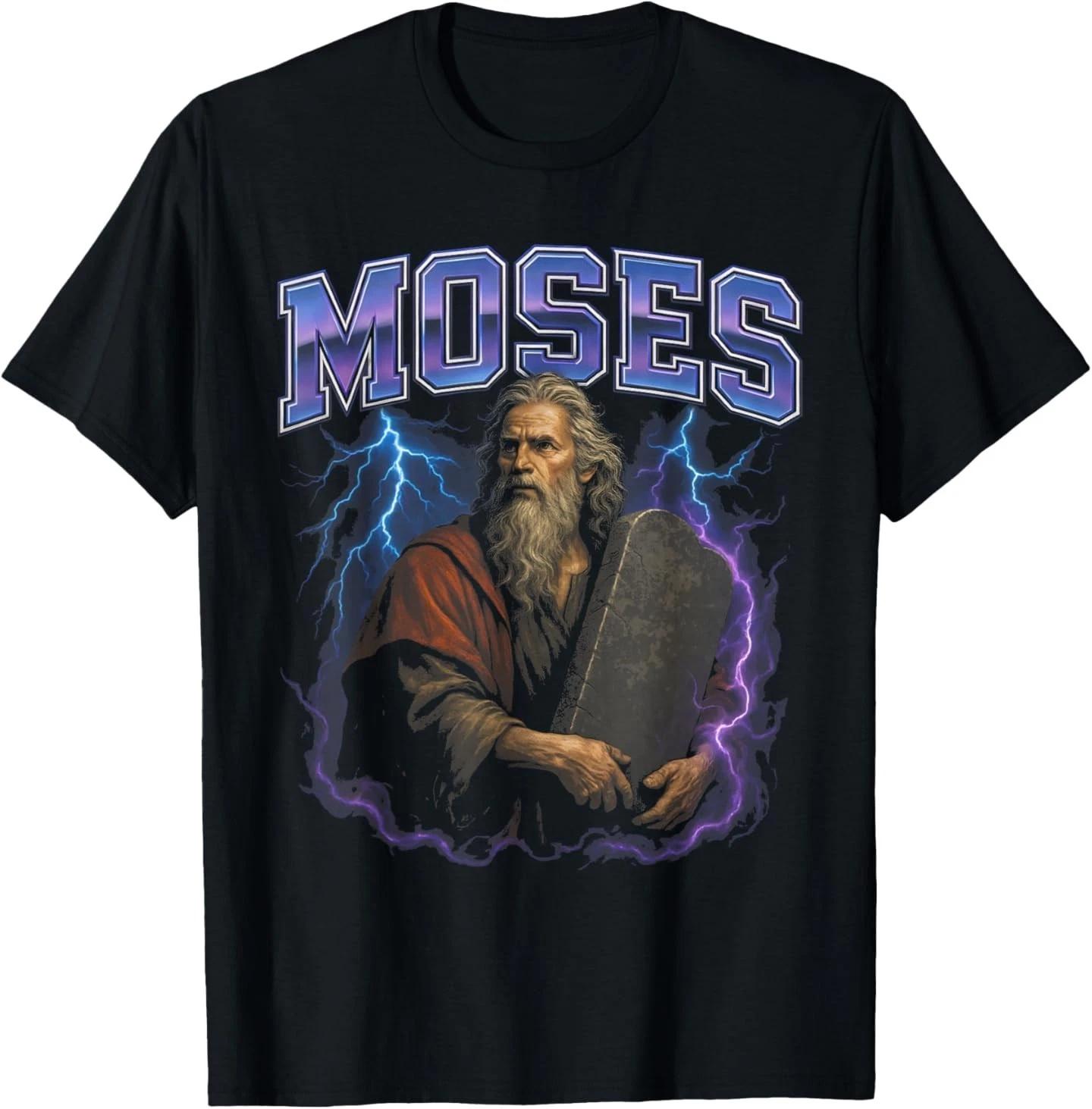 Funny Moses Cringy Meme Overloaded Christian T- Shirt 4XL