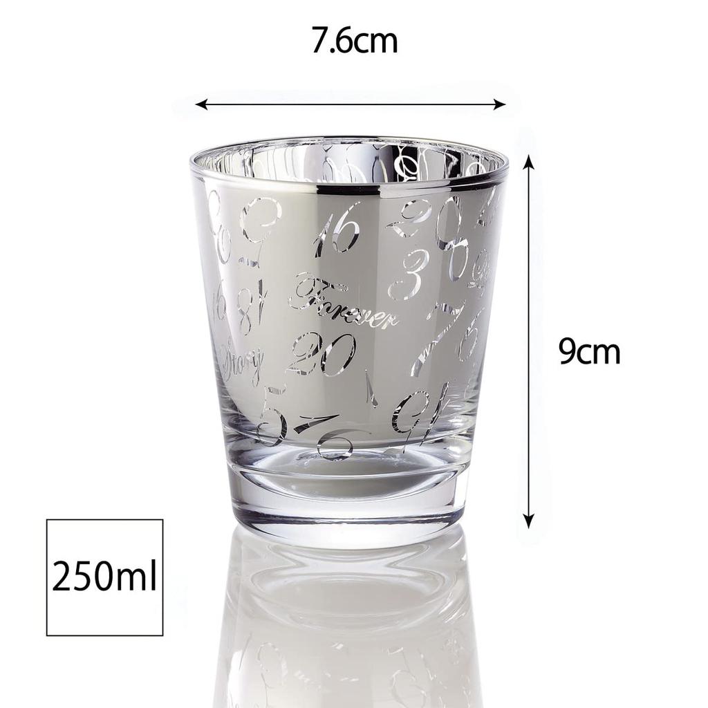 Dolce Duo Day Thermo Tumbler Glass Pair Beer Cup Beer Glass Thermal Insulation Stainless Steel Glass Vacuum Insulated Double Walled Ice Cube Included