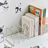 PP Material Desktop Bookshelf | Non-Slip Base Modern Minimalist Office Desk Organizer Shelf | Study Table Storage Rack