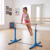 Bară de gimnastică pentru copii de 3+ ani, Bară de antrenament, Înălțime reglabilă 92-150 cm, Capacitate de încărcare 75 kg, 194x121x150cm, Albastru