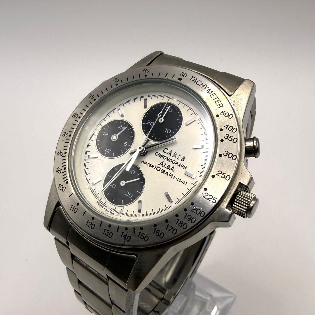 [Эксплуатация/Новая батарейка] Мужские часы SEIKO ALBA CARIB Chronograph