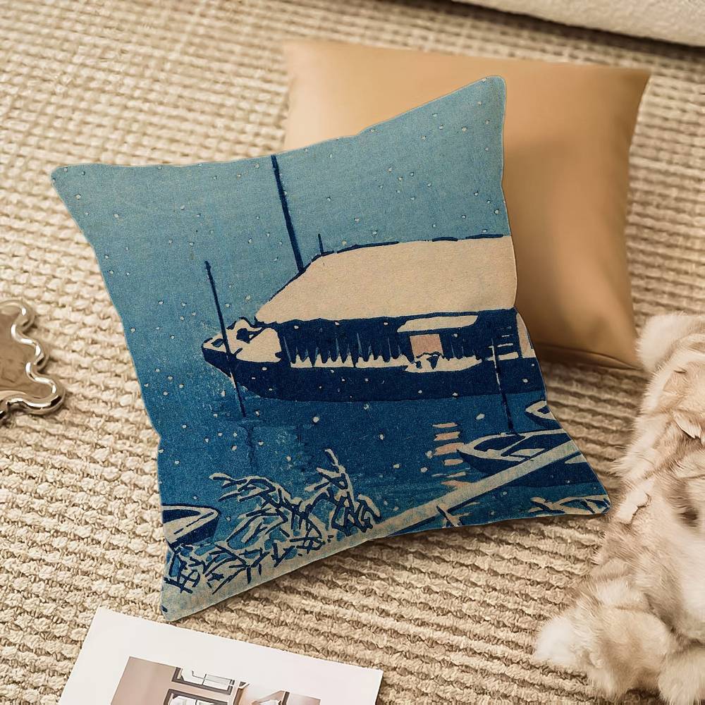 H-asui K-kawases Pillow Case Anti-dustmite Invisible zipper Sofa Bed