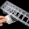 Portable 10 Grid Limit Comb Storage Box Universal Transparent Hair Clipper Caliper Box Large Capacity Salon Hairdressing Tools