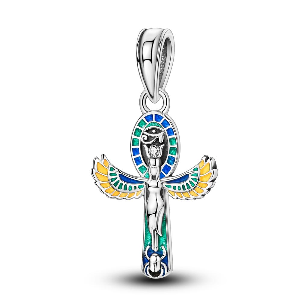 Copper Plated Charms Firefly Feather Moon Pendants Fit Original Pan Bracelet Making Fashion Jewelry