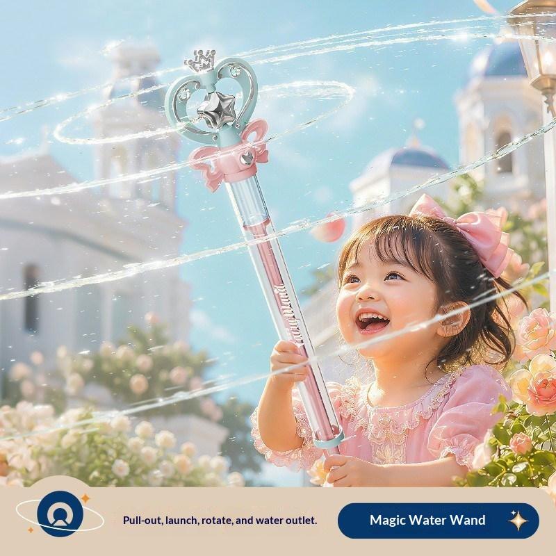 Magic Fairy Wand Water Gun Dual Mode Leakproof Water Cannon Summer Outdoor Backyard Pool Water Play Toy for Kids