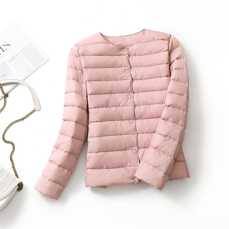 

Women s Slim Fit Lightweight Down Jacket - Warm, Casual, Outdoor Windbreaker 2XL светло-розовый