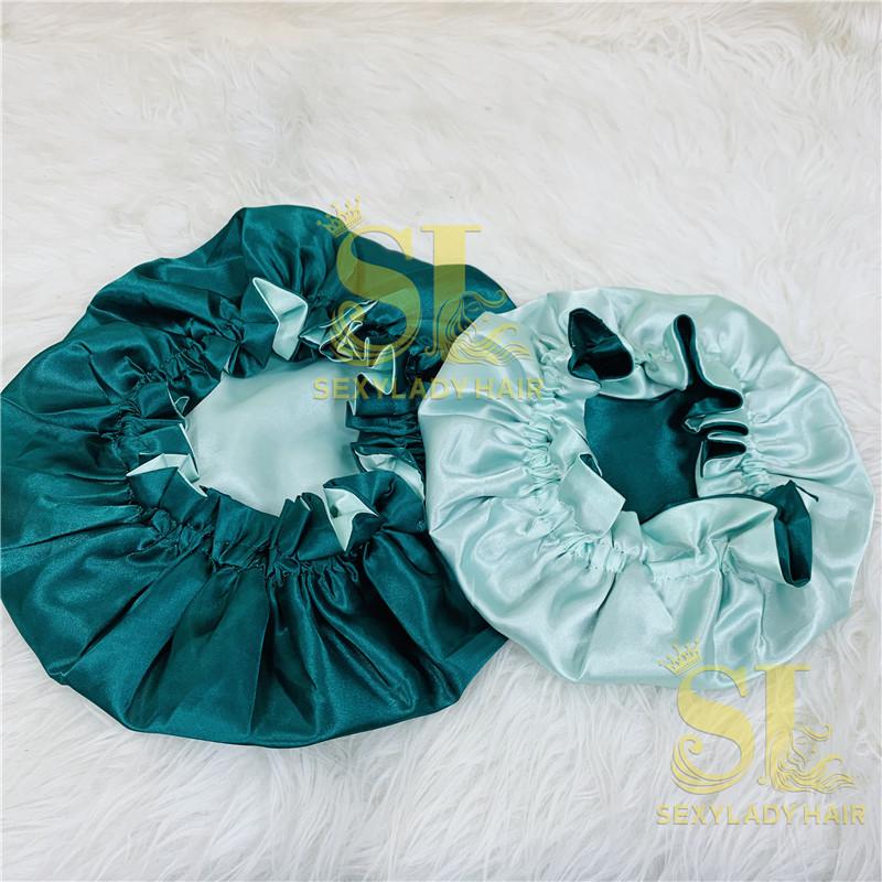 High Quality Double Satin Bonnet Mommy and Me Bonnets and Satin Hair Wraps Satin Bonnet Custom