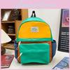 Kids School Bag With Color Blocking Design And Durable Nylon For Kindergarten Children