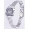 Casio Temporizador de alarma digital de acero inoxidable LA670WA-7DF LA670WA-7 Reloj para mujer