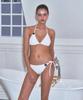 VINAJ Big Button Triangle Bikini Panties (White)