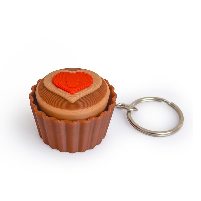 

1/4pc Fidget Toys Cake Keyboard Keychain Fun Squeeze Clicker Sensory Toy for Stress Relief Dessert Fidget Gadget for Adults Kids