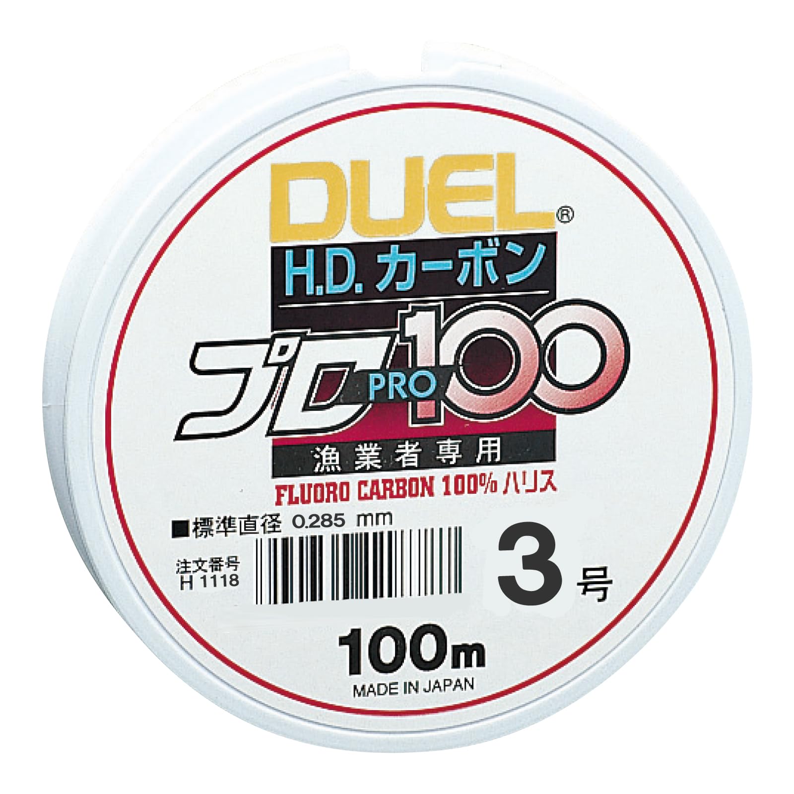 

DUEL Fluorocarbon Line HD Carbon Pro 100S Clear H1118 #3 #3 чистый