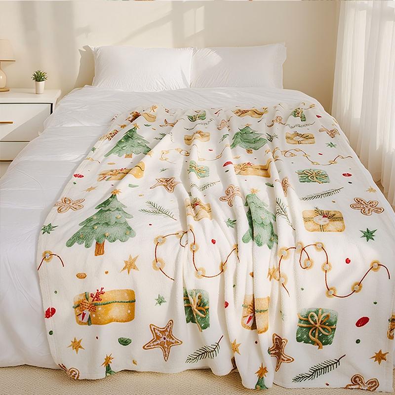 Printed Christmas Blanket Christmas Decorative Blanket Little Soft Blanket Warm Cover For Winter 130x170cm
