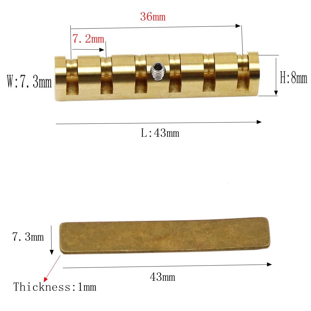 42mm43mm In Hoogte Verstelbare Messing Roller Gitaar Topkam Metalen Topkam Voor Les Paul Lp Sg Stijl Elektrische Of Akoestische Gitaren