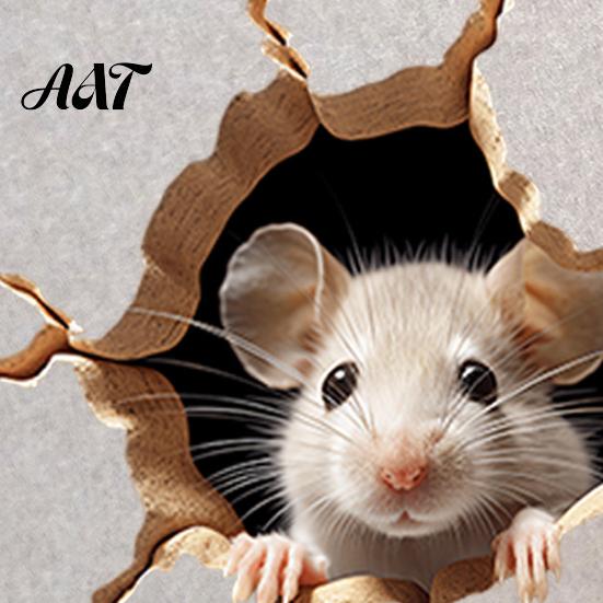 Creative Home Wall Decorations Peeking Mouse Sticker, 3D Broken Hole Effect Decals, Funny Glass Decals Window Stickers, Removable PVC Art for Bedroom