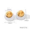 Yori 2025 New Gold Silver Mix Color Geometric Stainless Steel Earrings Waterproof and Hypoallergenic Summer Party Jewelry