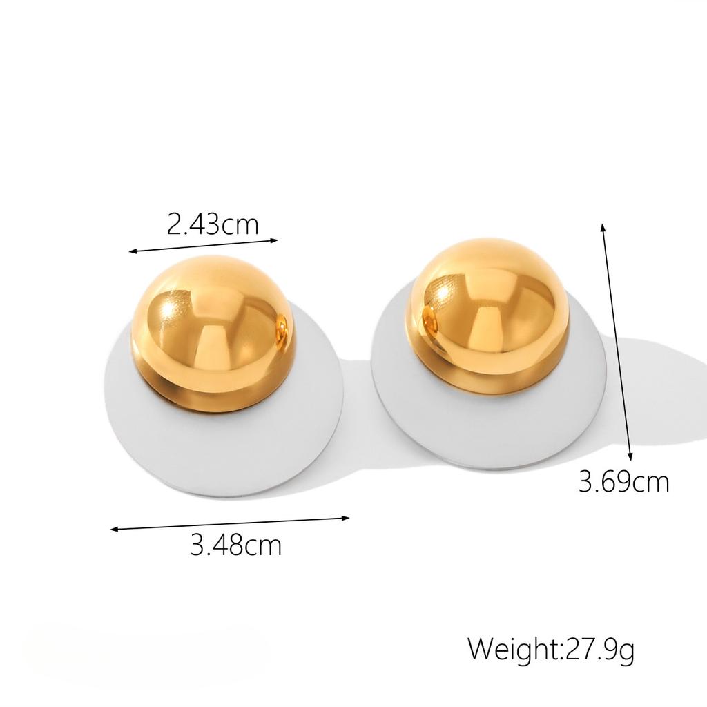 Yori 2025 New Gold Silver Mix Color Geometric Stainless Steel Earrings Waterproof and Hypoallergenic Summer Party Jewelry