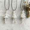 Clear Ballerina Pendant 3D Hand Blown Glass Ballet Dancer Hanging Accessories for DIY Earring Necklace Bracelet Keychain
