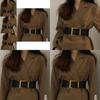 Stylish Black Wide Waist Belt For Women With Elegant Design Perfect For Dresses And Coats