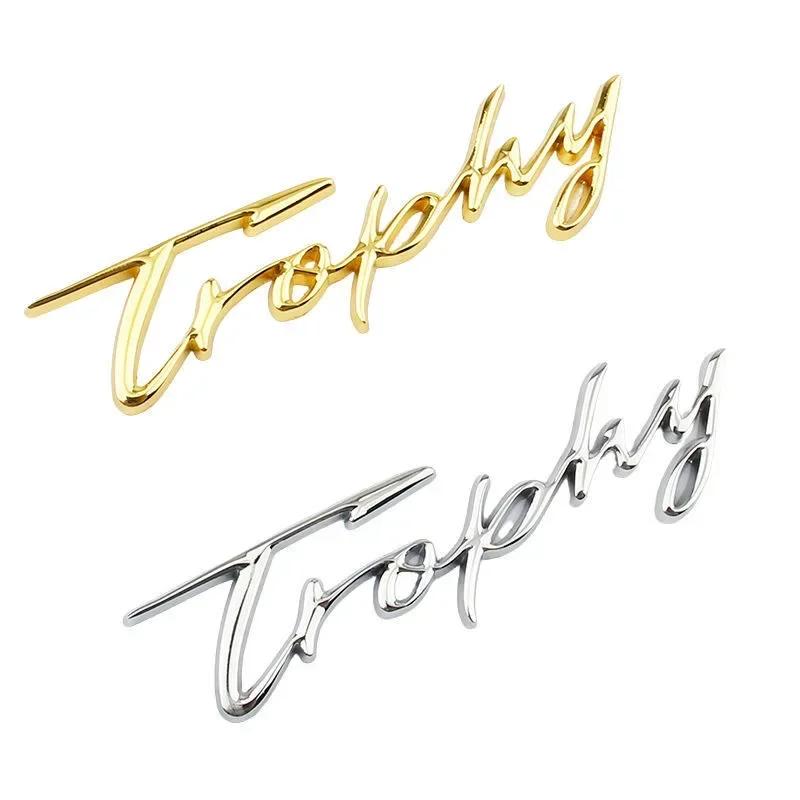 1Pc 3D Metal Trophy Letters Rear Trunk Body Decals Badge Emblem Stickers For MG5 MG6 ZS HS MG3 XPower Car Styling Accessories