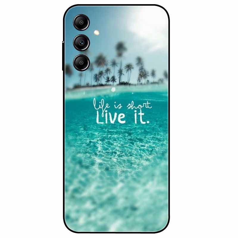 Hülle Für Samsung Galaxy A54 5G A34 A24 S23 Hülle Blume Marmor TPU Weiche Silikonhülle für GalaxyA54 A 34 Bemalte Handyhüllen