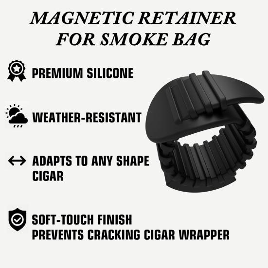 Magnetic Smoke Holder for Golf Cart Adjustable Smoke Clip Fits 45-52 Ring
