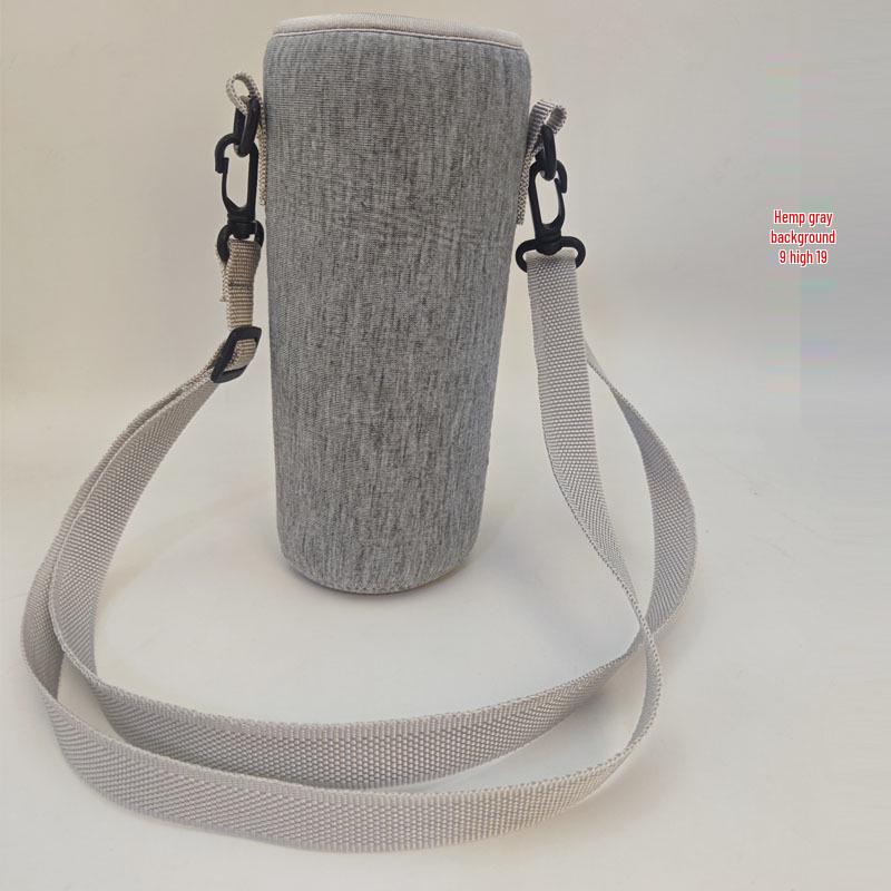 Isolierte Crossbody-Neoprenhülle für Glaswasserflaschen: Tragbare, verbrühsichere, hitzebeständige Schutzhülle