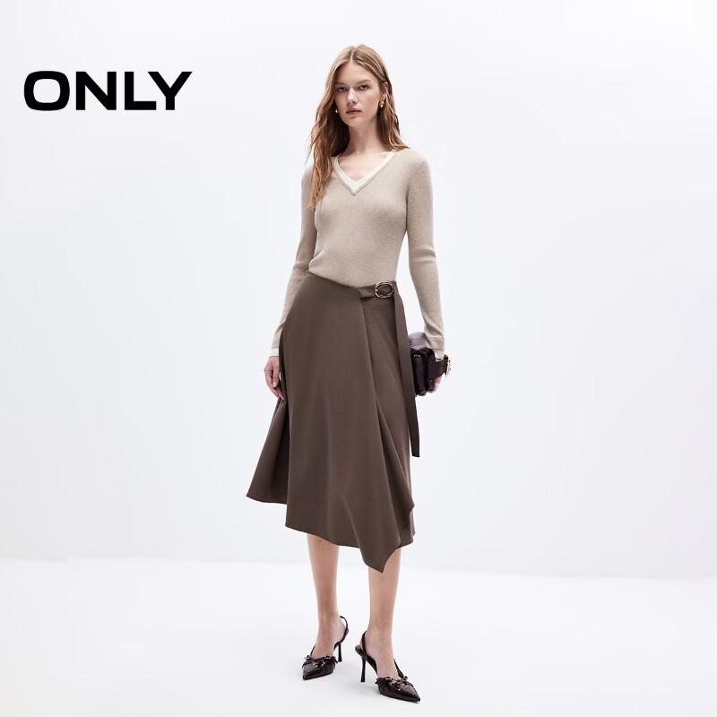ONLY Women's 2026 Summer Color Block V-Neck Knit Top