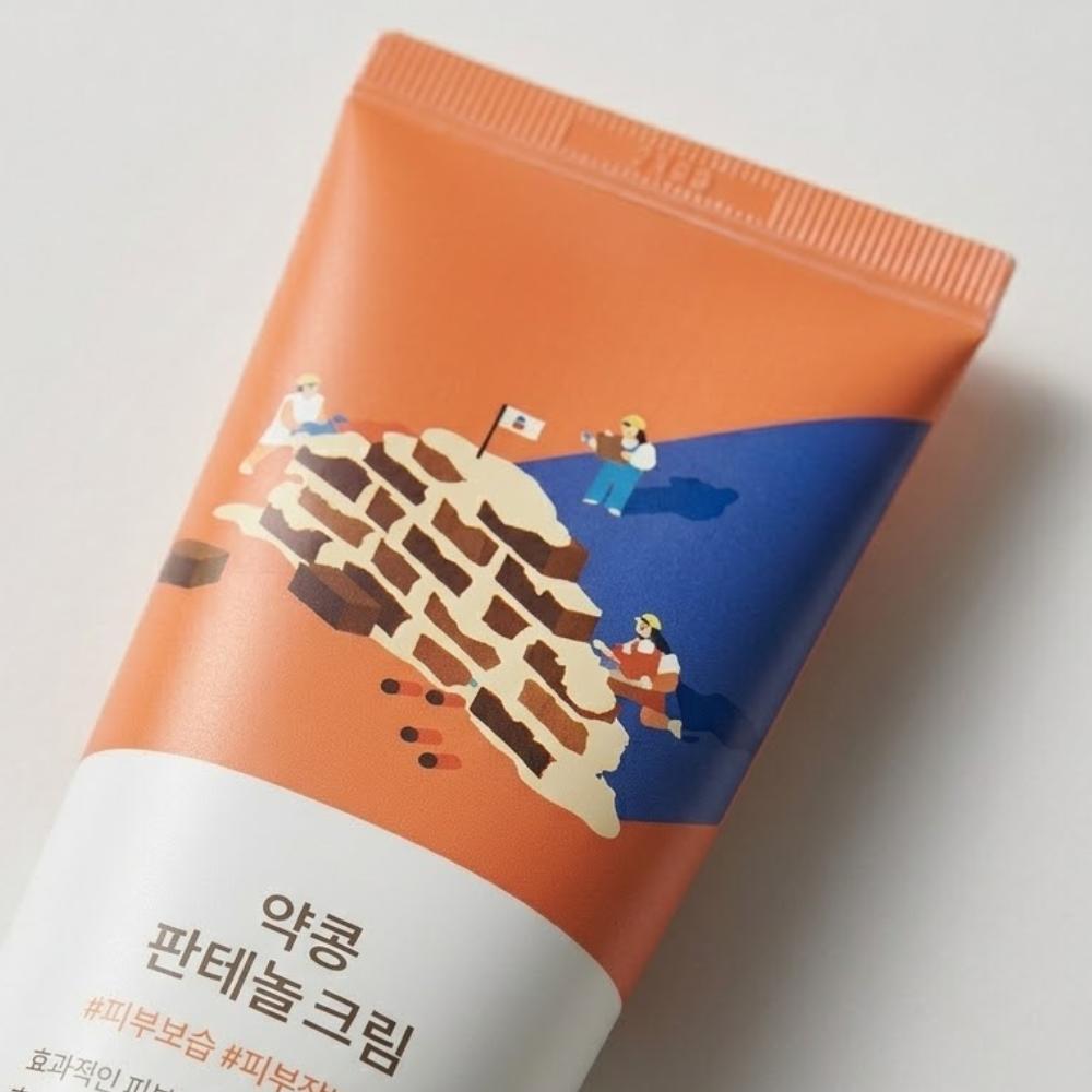 ROUND LAB Soybean Panthenol Cream 1+1 Special Set, 80ml X 2, Deep Moisturizing & Barrier Repair, From Korea
